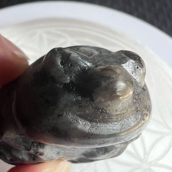 Larvikite Crystal Lady Bug Carving - Picture 9 of 15